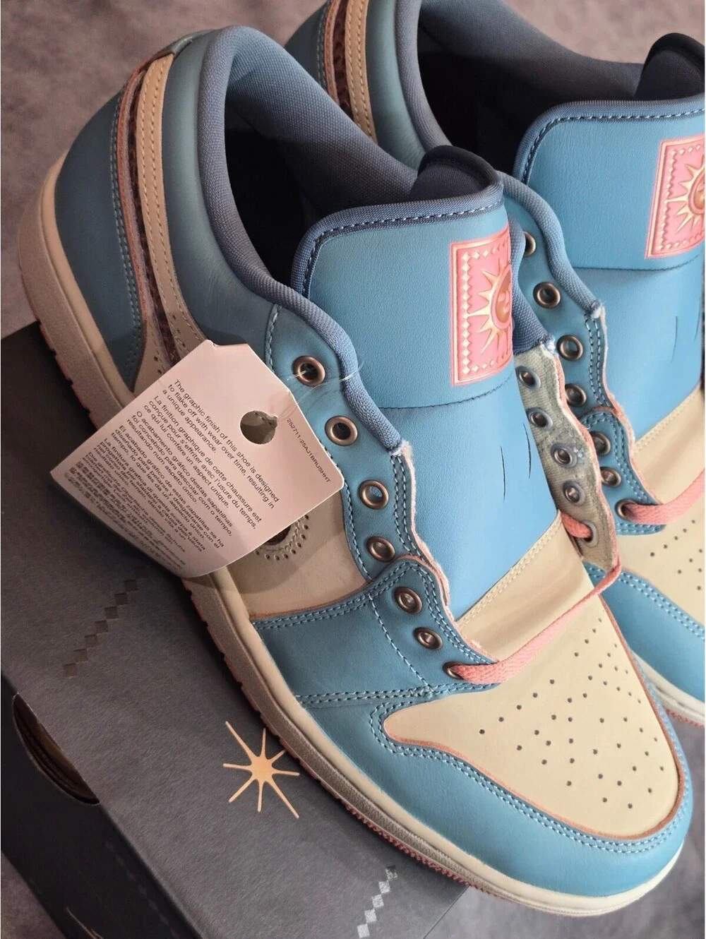 Air Jordan 1 Low Special Edition Somos Eternos, Turquoise (IM8120-464) Men's 12